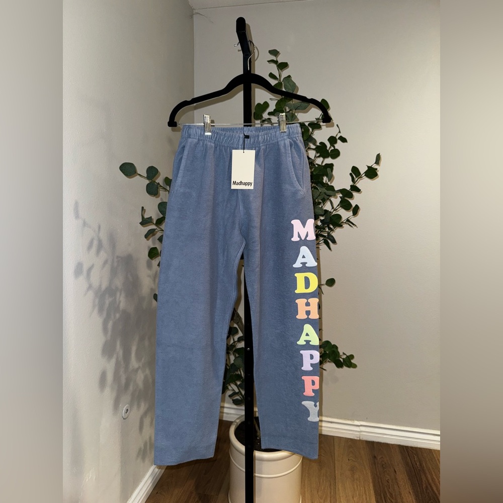 NWT Madhappy Pastels Blue French Terry Sweatpant Size Extra Small